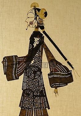 夫人,年輕,陰影