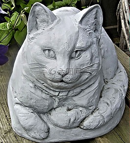 貓,飾品,花園