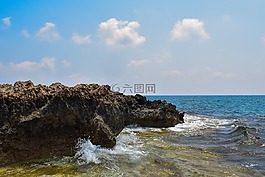 巖質(zhì)海岸,波,海