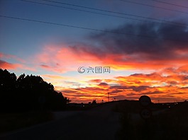 日出,天空