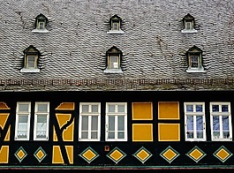 fachwerkhaus,屋頂,桁架
