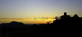 背光,日落,太陽
