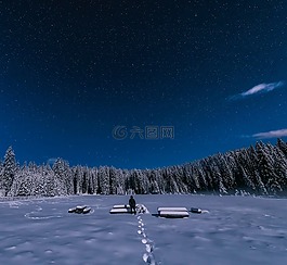 冬天,雪,圖
