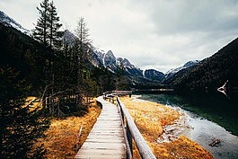 意大利,湖,水