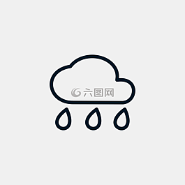 云,雨,圖標(biāo)