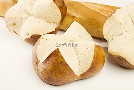 面包,滾,食品
