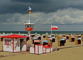 海灘,travemünde,俱樂部