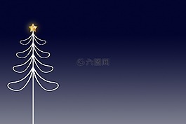圣誕快樂卡,圣誕藍(lán)色背景,圣誕樹