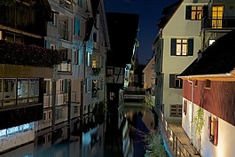 烏爾姆,fischerviertel,夜
