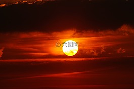 太陽(yáng),日落,月亮