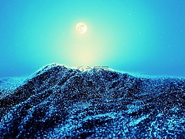 閃光,山,夜