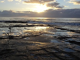 洛恩,海灘,日出