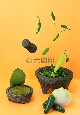 大蒜,辣椒,胡椒