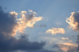 云,夏天,天空