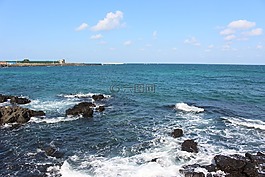 濟(jì)州島,波,海