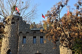 堡垒,墙上,中世纪城堡
