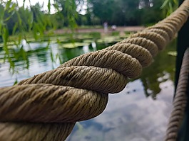 湖,繩子,綠色
