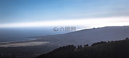 海灘,地平線,天空