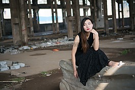 女人,型號(hào),人像