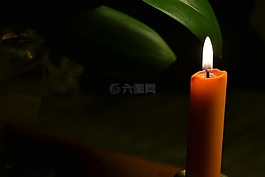 暗,橙,蠟燭