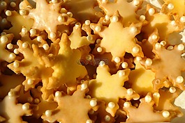 饼干,星号,烤