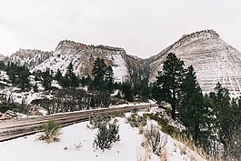 雪,冬天,冷