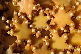 饼干,星号,烤