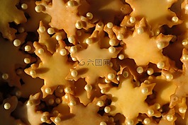饼干,星号,烤