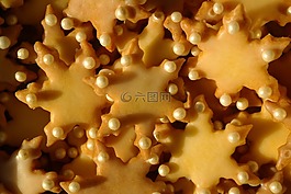 饼干,星号,烤