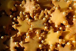 饼干,星号,烤