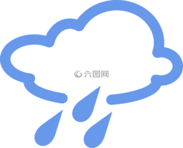 多云,雨,滴