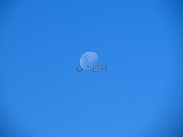 月亮,天空,一天
