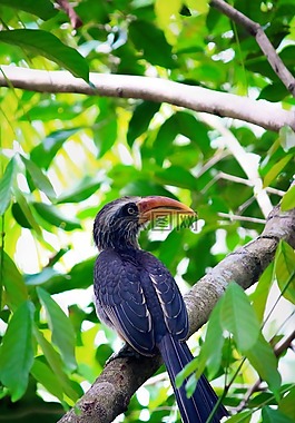 犀鳥,鳥,自然
