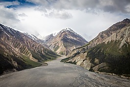 云,景觀,山脈