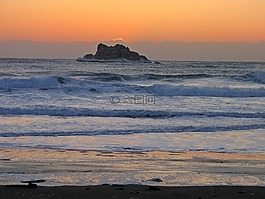 太平洋,巖,波