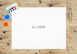 涂料,画笔,办公桌