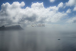 海洋,平靜,水