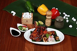 烤排骨,燒烤,豬肉