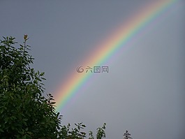 彩虹,顏色,天空