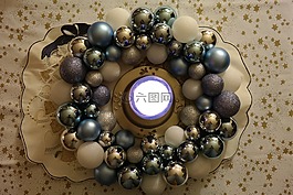 來臨的花環(huán),蠟燭,來臨