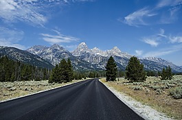 瀝青,公路,山