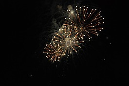 烟花,夜,烟火