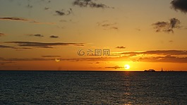 日落,日出,太陽