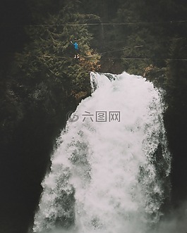 大瀑布,自然,綠色