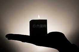 蠟燭,冥想,手