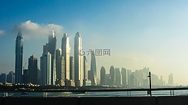 迪拜,天際線,摩天大樓