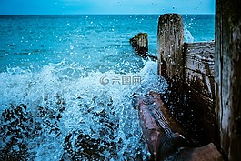 海灘,海洋,海
