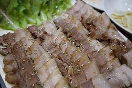 猪肉,bossam,韩国食品