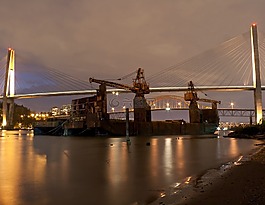 河,船,夜