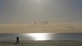荷蘭,海灘,海